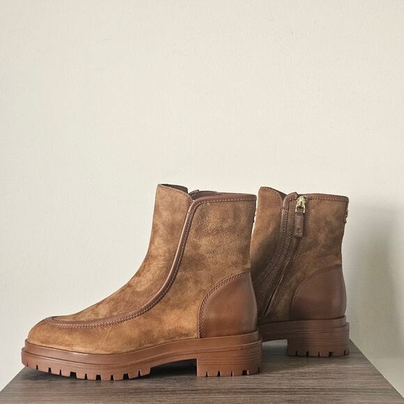 Lauren Ralph Lauren Women's Colbie Fashion Ankle Bootie Size 7 Brown  NWT - Picture 1 of 8